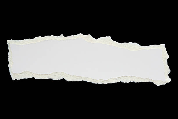 istock White ripped paper torn edges strips isolated on black background 2212473827