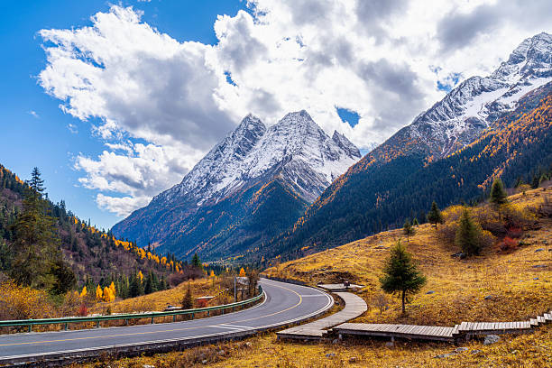 istock Siguniangshan in autumn, Sichuan in China. 2212482316