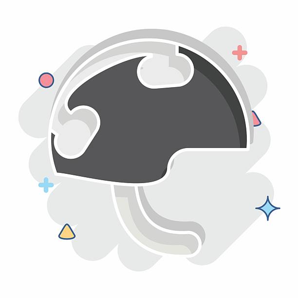 istock Icon Millitary Helmet. related to Military symbol. comic style. design editable 2212484225