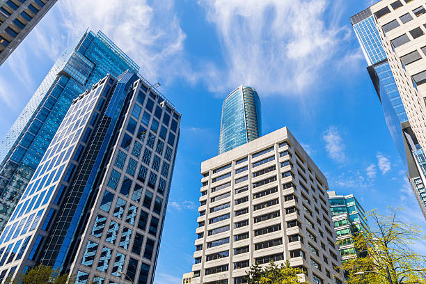 Modern buildings located in downtown Vancouver, British Columbia.