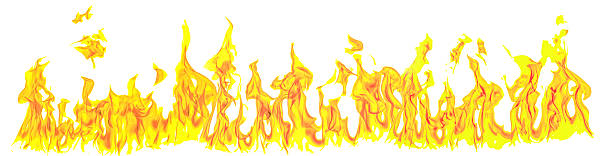 Flames abstract isolated, Flame effect texture isolated on the white background, Flaming explosion, art pattern burn of fire blaze