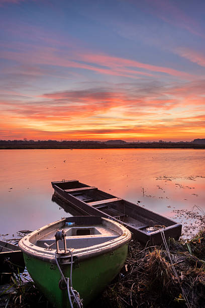 istock Beautiful sunrise over the lake 2212508487