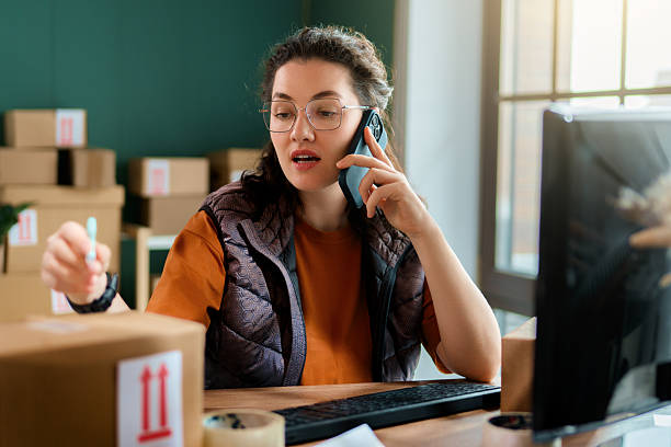 istock Woman working in a warehouse 2212514795