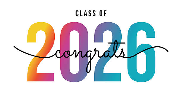 Class Of 2026 Lettering To Graduates Typography Poster Class Of 2026 Lettering To Graduates Typography Poster Vector Template For 