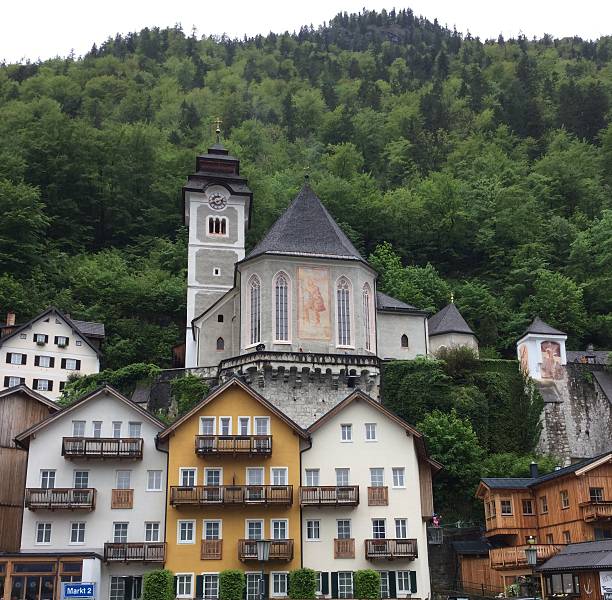istock Colorful houses in Hallstatt 2212524286
