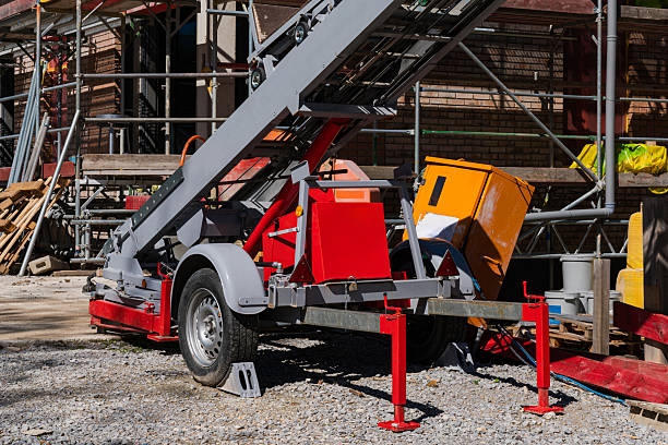 istock Construction equipment set up for building renovation project 2212525500