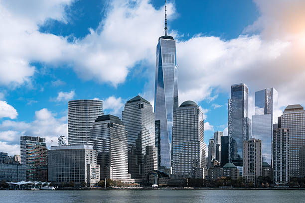 istock Manhattan Skyline Featuring One World Trade 2212527111