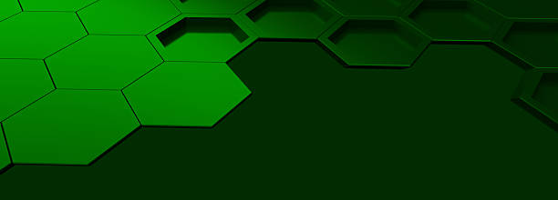 istock green hexagonal design extruded shape  abstract background honeycomb wallpaper,empty space for text 2212532307