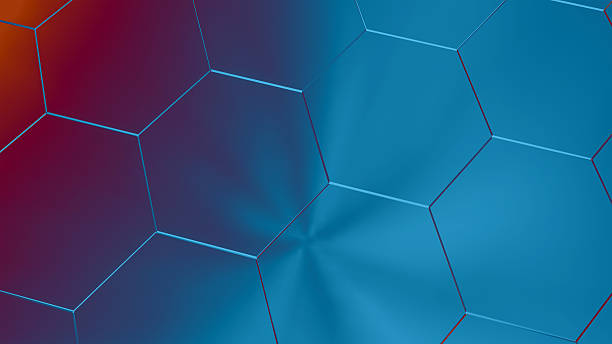 3d rendering of hexagonal design  abstract background honeycomb wallpaper
