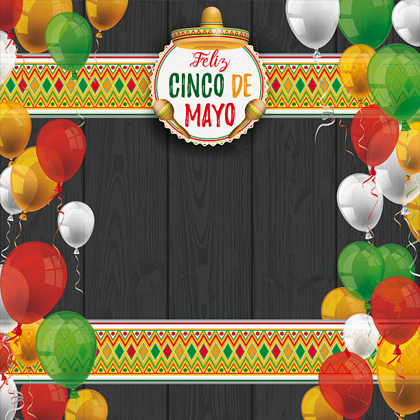 istock A cover for Cinco de Mayo with balloons and mexican ornaments. Eps 10 vector file. 2212532879