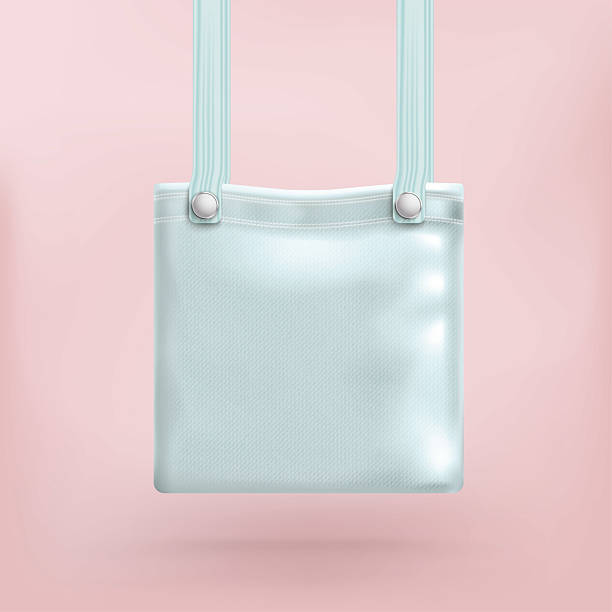 istock Cyan purse bag on the pink background. Eps 10 vector file. 2212533060