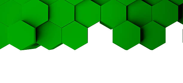 istock green hexagonal design  abstract background honeycomb wallpaper, empty white space for text 2212533950