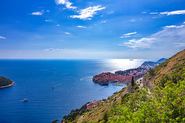 Panorama view of the Dubrovnik, Croatia