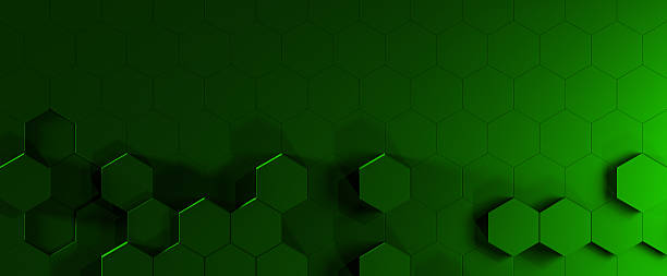 istock green 3d extruded hexagonal design  abstract background honeycomb wallpaper,empty space for text 2212534219