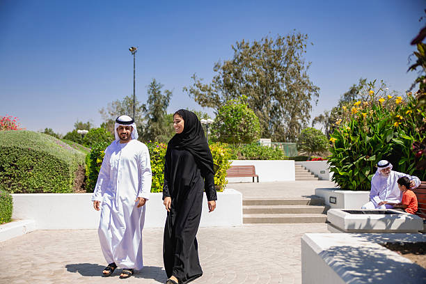 istock Multi Generation Arab Family Enjoying at Park 2212538301