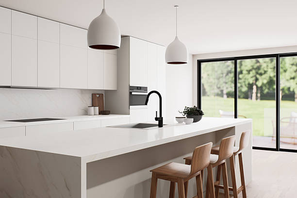 istock A beautiful modern kitchen interior featuring abundant natural light and a spacious, open layout 2212546324