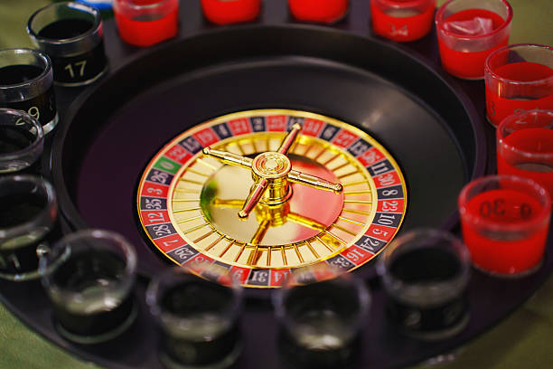 Stock photo of a actual black jack table in a casino waiting for gamblers.