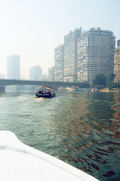 istock Exploring the Nile River while admiring the city skyline in bright daylight 2212556434