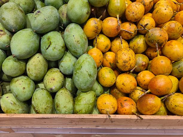 istock Fresh Mangoes and Passionfruits 2212559128
