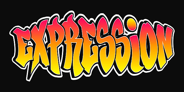 istock Vibrant and bold graffiti art spelling out the word Expression with a dynamic color palette. 2212564179