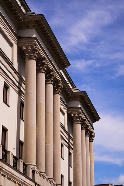 istock Close-up of Neoclassical Building Facade 2212573717