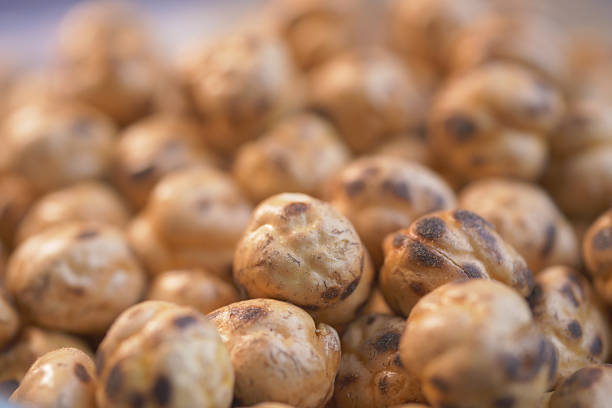 A CloseUp View of a Delicious and Golden Puffed Snack Perfectly Presented