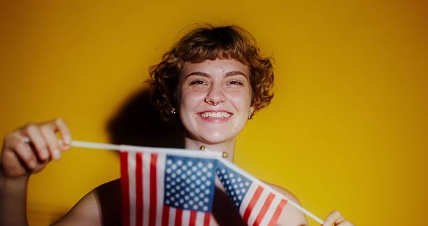 istock Celebrating freedom with joy and pride in a vibrant setting 2212579177