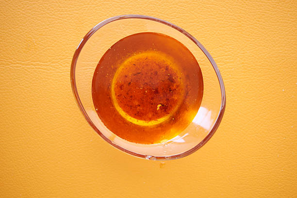 istock Used vegetable oil in a plate . 2212582133