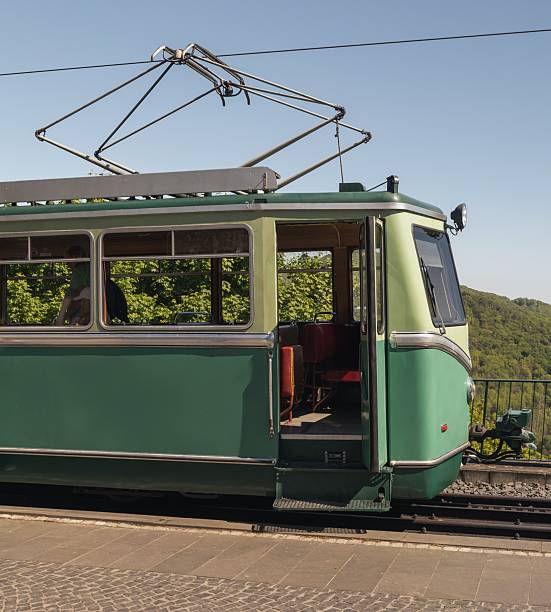 istock old historic and moving cog railway at Drachenfels 2212582858