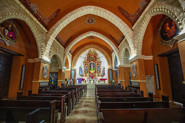 Dominican Republic, Santo Domingo - April 13, 2025: Cathedral Castrense Santa Barbara in Santo Domingo, capital of the Dominican Republic.