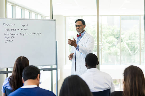 istock Doctor Leading a Medical Case Discussion with Students 2212586495