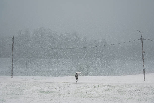 istock people in a heavy snowstorm under an umbrella 2212601720