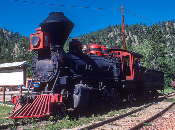 istock Black Hills SD - 1880s Train - Locomotive Close-Up - 1981 2212606932