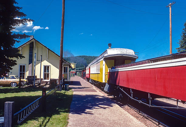 Black Hills SD - 1880s Train - Coming Into Station - 1981. Scanned from Kodachrome 25 slide.