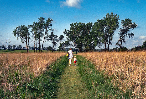 Homestead NM - Walking the Trail - 1981. Scanned from Kodachrome 64 slide.