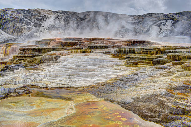 Free picture: calcium, mammoth, hot, springs