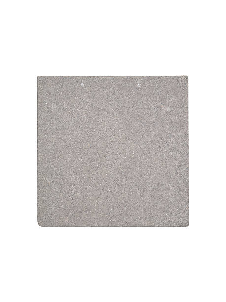 istock Smooth gray concrete pavement tile is isolated. 2212610243
