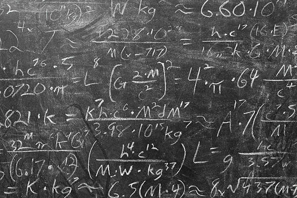 istock Wide blackboard inscribed with scientific formulas and calculations in physics, mathematics and electrical circuits. Science and education background. 2212613142