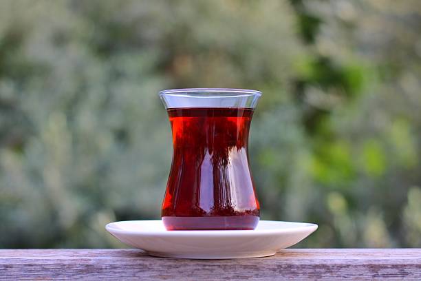 istock Turkish tea in a traditional glass 2212613711