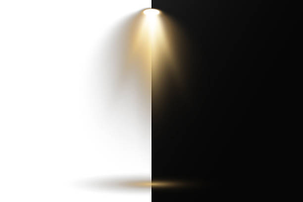 istock Scene lights simulate professional entertainment environments. Light beams cross on stage, creating dynamic overlays. Spotlight effects add depth to digital illustrations. Vector elements 2212616185