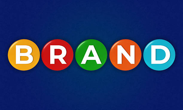 Concept art representing brand identity and marketing. The word \