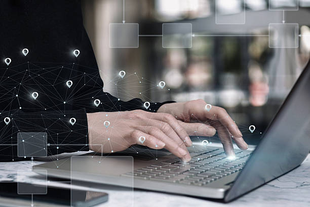 istock Digital geolocation in business. 2212630690