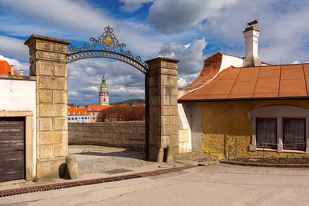 istock Tower and Gate View, Cesky Krumlov, Czech Republic 2212634219