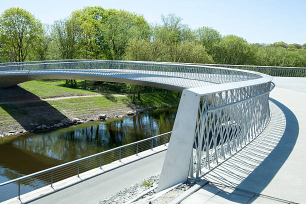 istock Neman River Island Pedestrian Bridge 2212635539