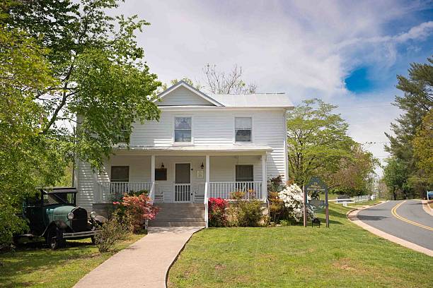 Schuyler, Virginia - April 24, 2025: Original Earl Hamner home in Schuyler, VA which  the television show The Waltons was based on.