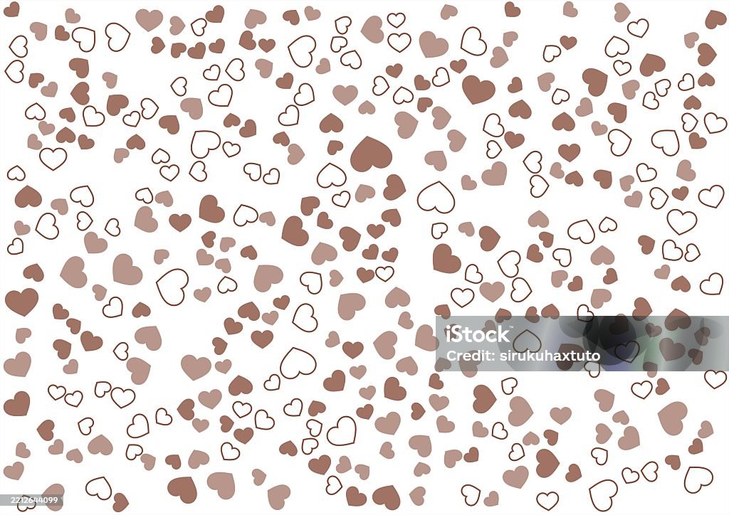 Color In Heart Pattern Heart Pattern Background 3 Brown Colors Bordered And Solid Color Heart ...