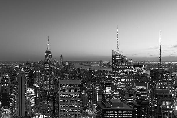 istock Night Aerial View of Manhattan 2212652126
