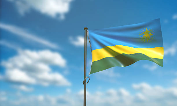 istock rwanda flag waving blue sky cloudy white background wallpaper surface texture rwanda cpuntry national africa 1 st first day date july month government politic democracy rwanda independence rwanda flag 2212672114