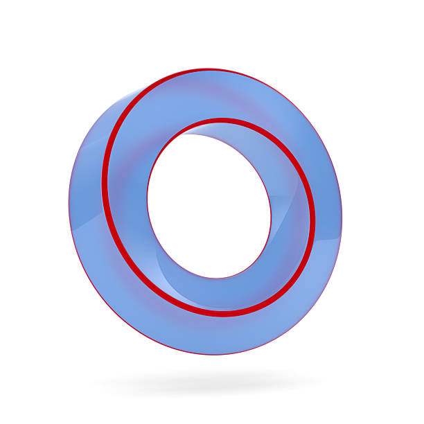 Mobius strip ring on white background. Isolated 3D illustration