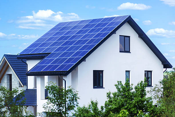 istock Solar Panels on House Full Roof 2212675276